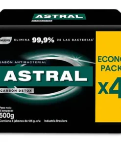 Jabón Tocador Astral Carbon 125g x4