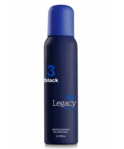 Desodorante en Aerosol Legacy 3 Black 150ml
