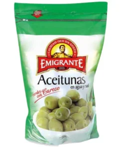 Aceitunas Verdes Con Carozo Emigrante 400g