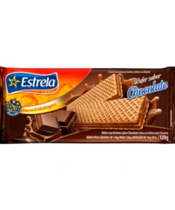 Pack 3 Waffle Sabor Chocolate Estrela 100g