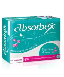 Protector Diario Sin Perfumando Absorbex x40 unidades