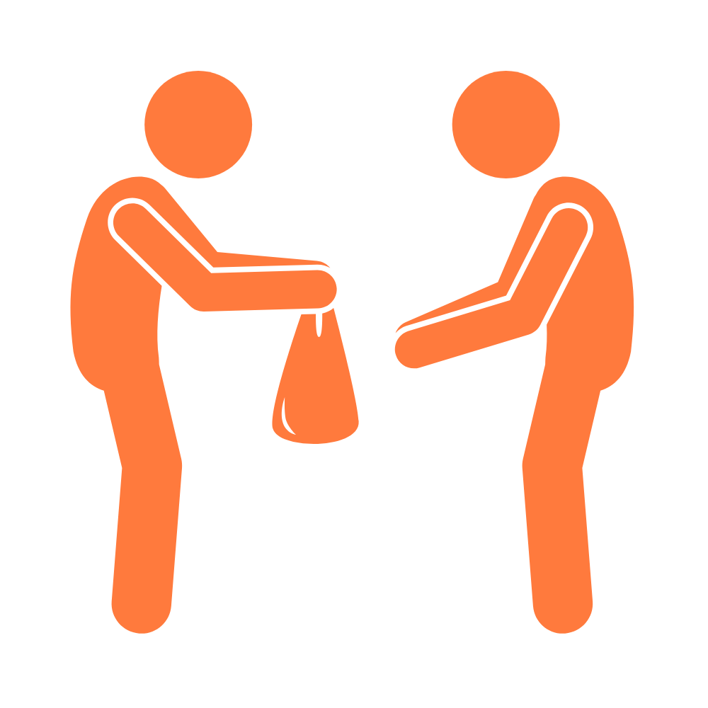 Coordina la entrega con tus conocidos